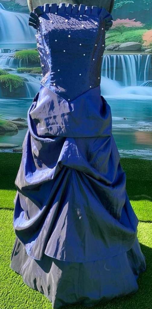 Koningsblauwe Gala/Avondjurk Maat 36/38 K.H.E.F., Kleding | Dames, Gelegenheidskleding, Galajurk, Blauw, Ophalen of Verzenden