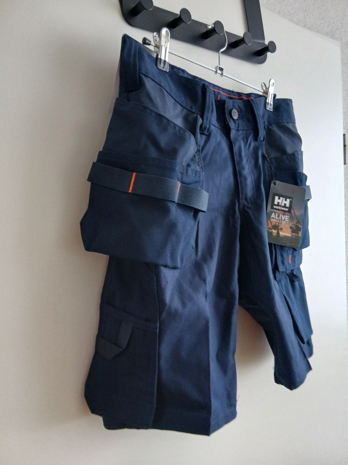 Korte nieuwe blauwe werkbroek van Helly Hansen. Maat C44., Helly Hansen, Nieuw, Broek, Heren