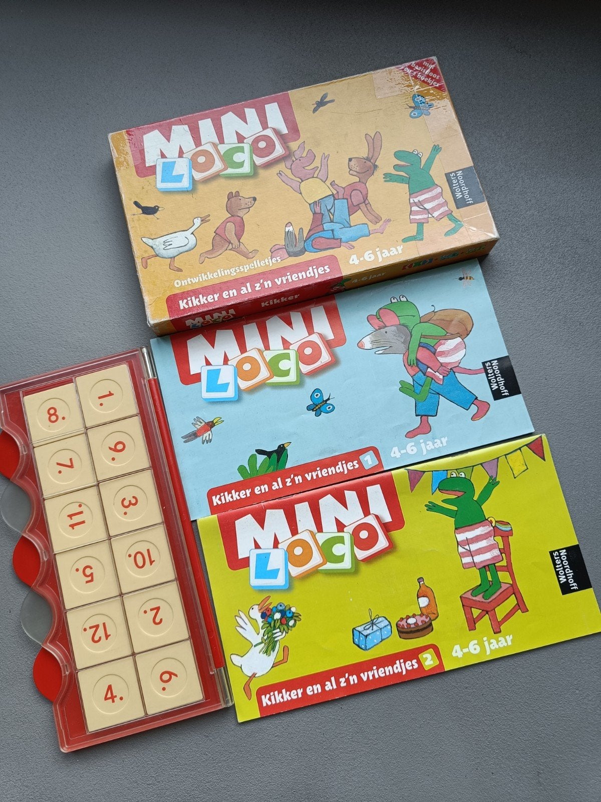 Mini Loco Kikker en al z'n vriendjes (4-6 jaar), Kinderen en Baby's, Ophalen of Verzenden, Gebruikt, Taal en Lezen