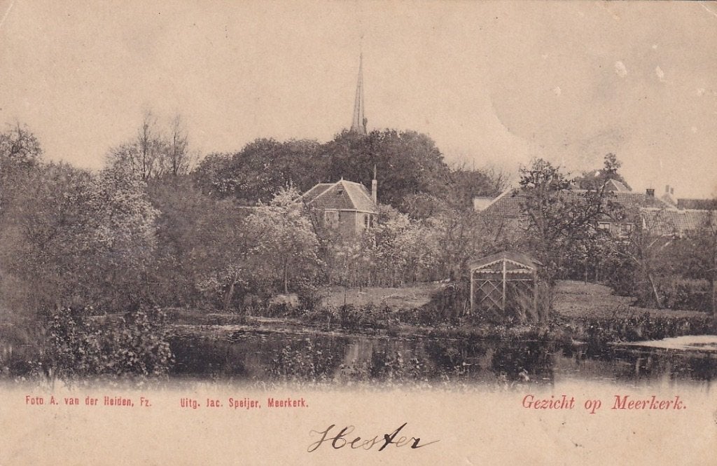 741U Meerkerk, panorama,, Verzenden, Voor 1920, Gelopen, Zuid-Holland