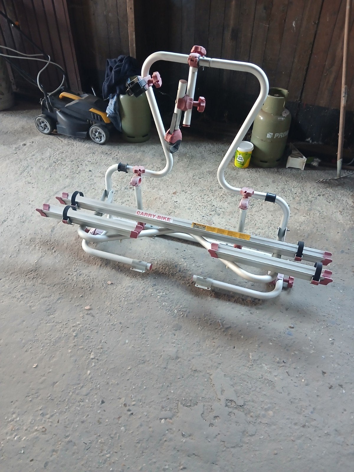 fietsendrager voor op de dissel, Ophalen