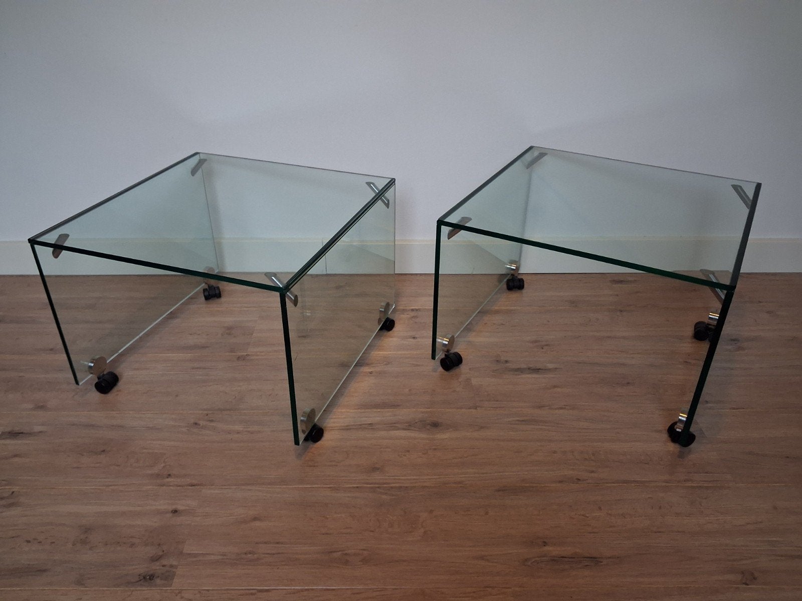 bijzettafels/salontafels, Ophalen, Minder dan 45 cm, Minder dan 55 cm, Vierkant