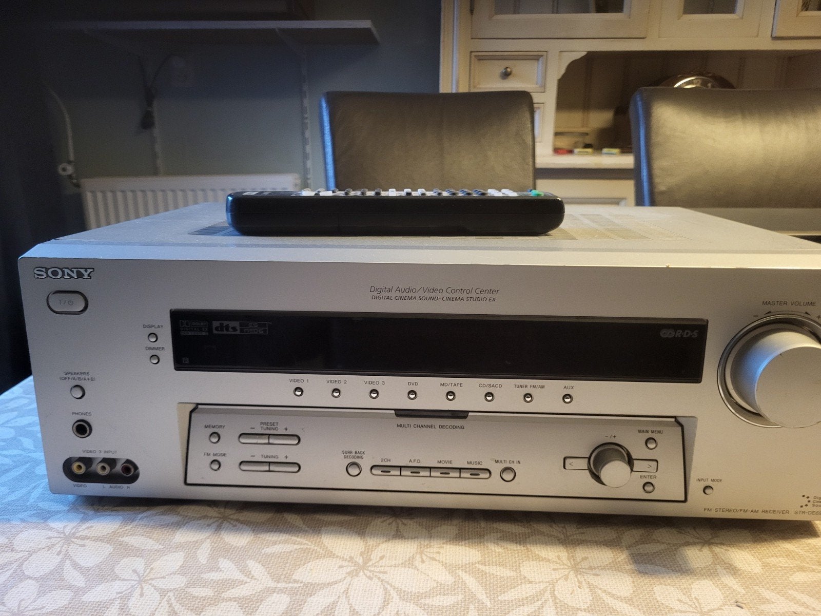 sony str-de695 receiver, Ophalen of Verzenden, Gebruikt, 60 tot 120 watt, Sony