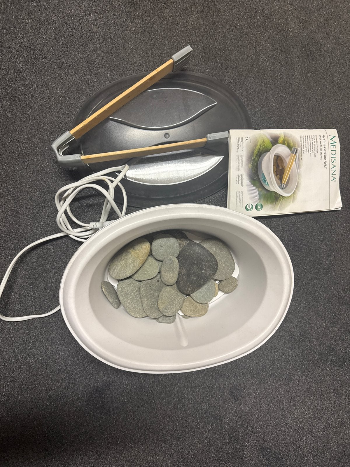 Medisana Wellness Stenen Set met Verwarmer, Ophalen, Zo goed als nieuw, Overige typen