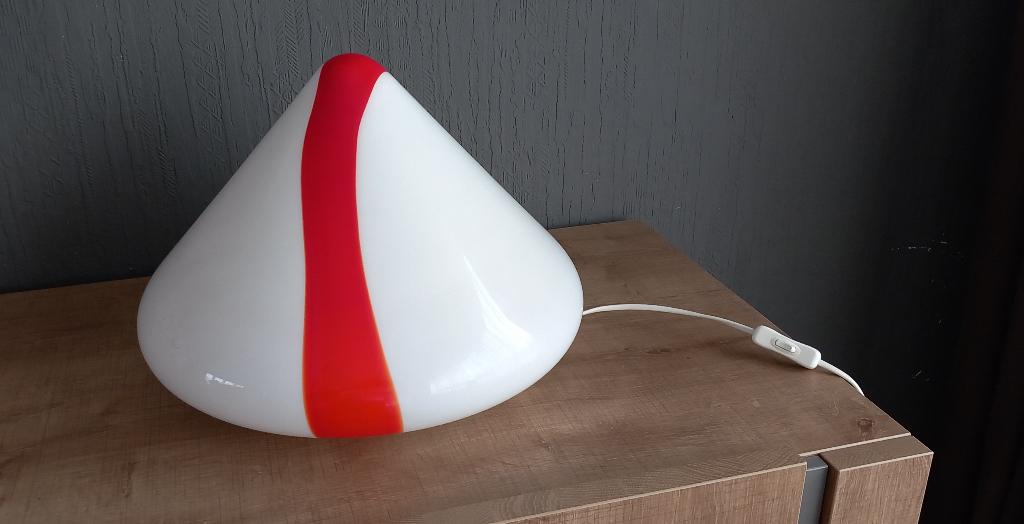 Vintage Murano glazen tafellamp 'Mico 41 Tavolo' van Renato, Ophalen, Gebruikt, Glas