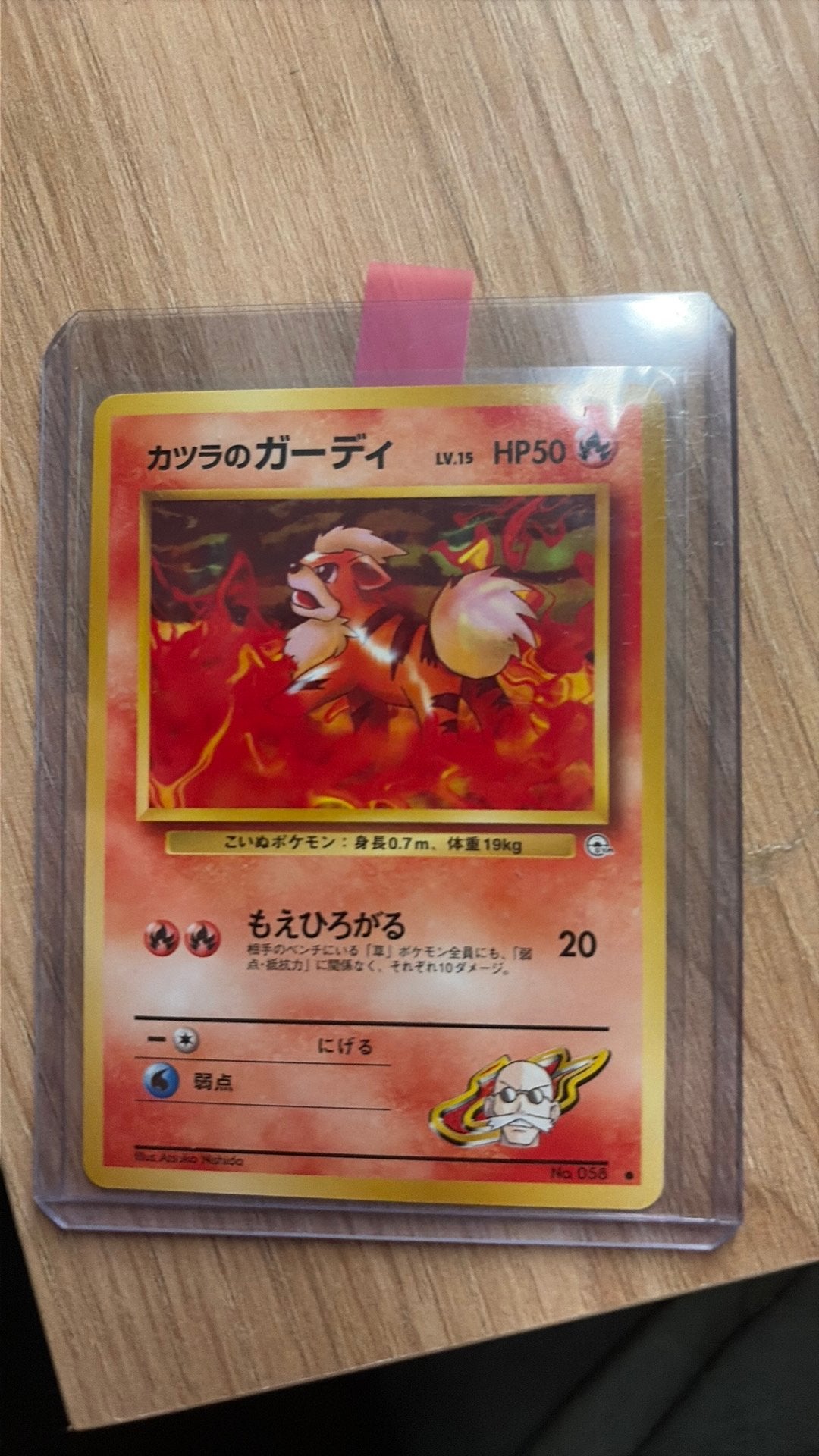 Blaine’s Growlithe #58 Pokemon Japanese Challenge, Ophalen of Verzenden, Zo goed als nieuw