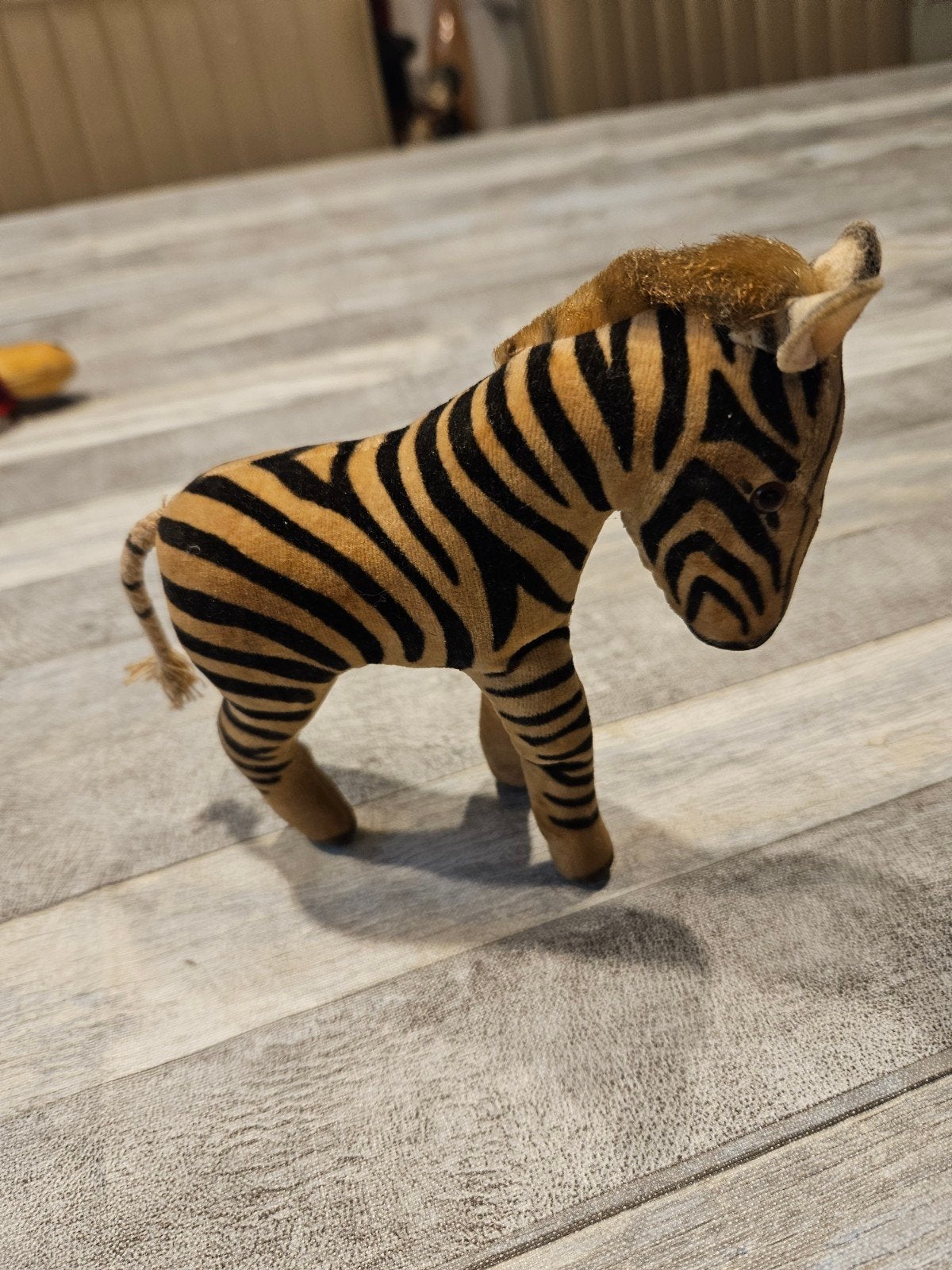 Vintage Zebra Knuffel - 13 cm, Ophalen of Verzenden, Gebruikt, Paard, Overige typen