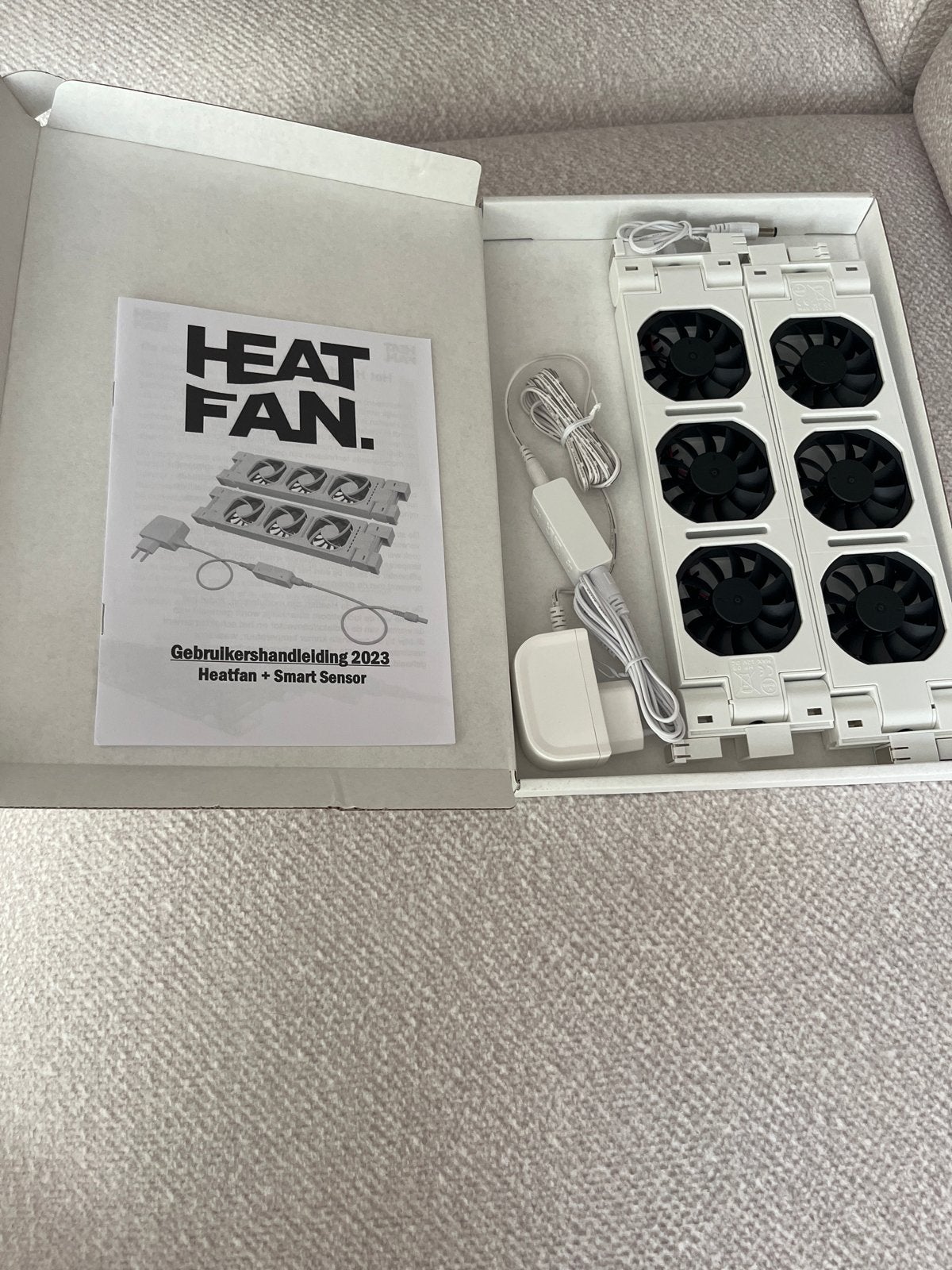 Heat Fan Radiatorventilator met Smart Sensor, Witgoed en Apparatuur, Ventilatoren, Ophalen of Verzenden, Nieuw, Radiatorventilator