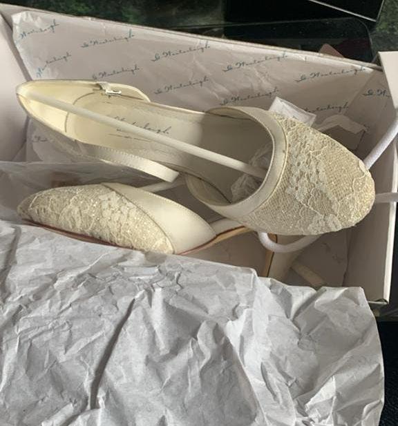 G. Westerleigh bruidsschoenen maat 36, Ophalen of Verzenden, Zo goed als nieuw, Wit, Schoenen