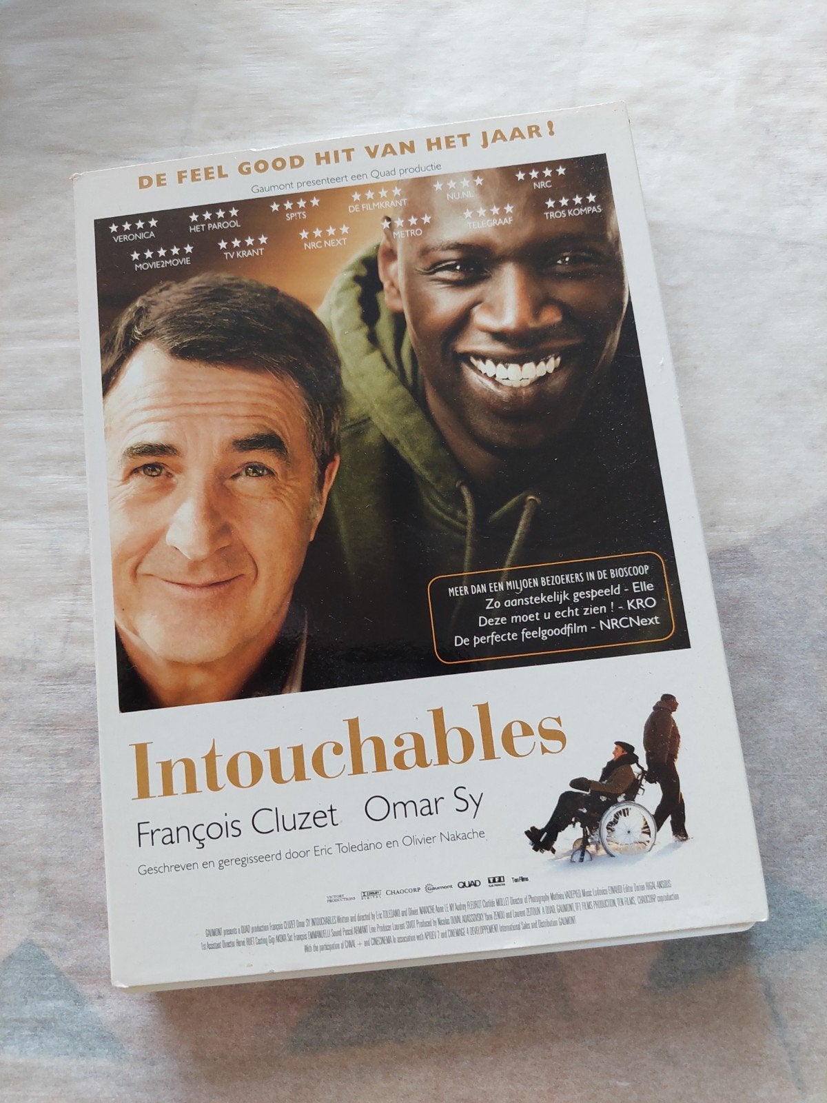 Intouchables DVD - Feel good film met François Cluzet, Waargebeurd drama, Nederlands, Ophalen of Verzenden, Zo goed als nieuw