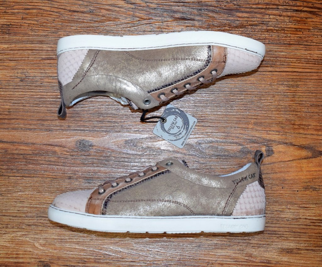 YELLOW CAB - leren Mild sneakers Tan - maat 38, Overige kleuren, Nieuw, Ophalen of Verzenden, Yellow Cab