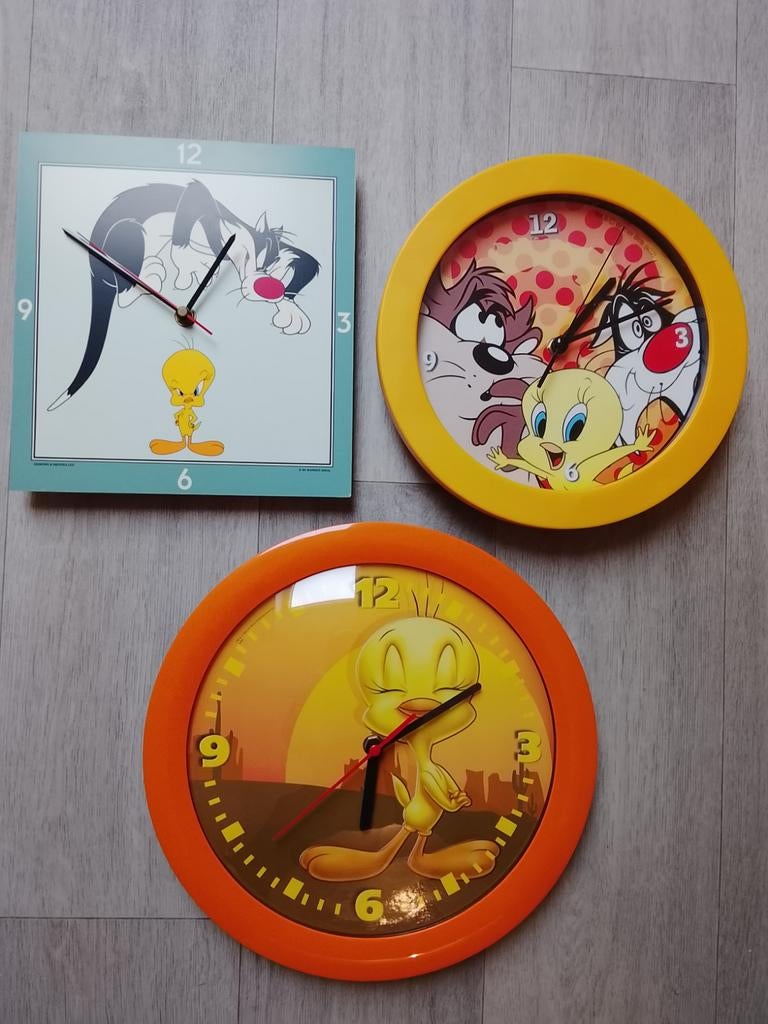 Tweety looney tunes Warner Bros klokken, Ophalen of Verzenden, Zo goed als nieuw
