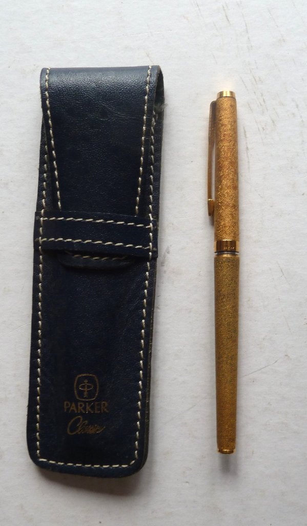 Parker gouden balpen gemerkt 23k3y, Ophalen of Verzenden, Zo goed als nieuw, Balpen, Parker