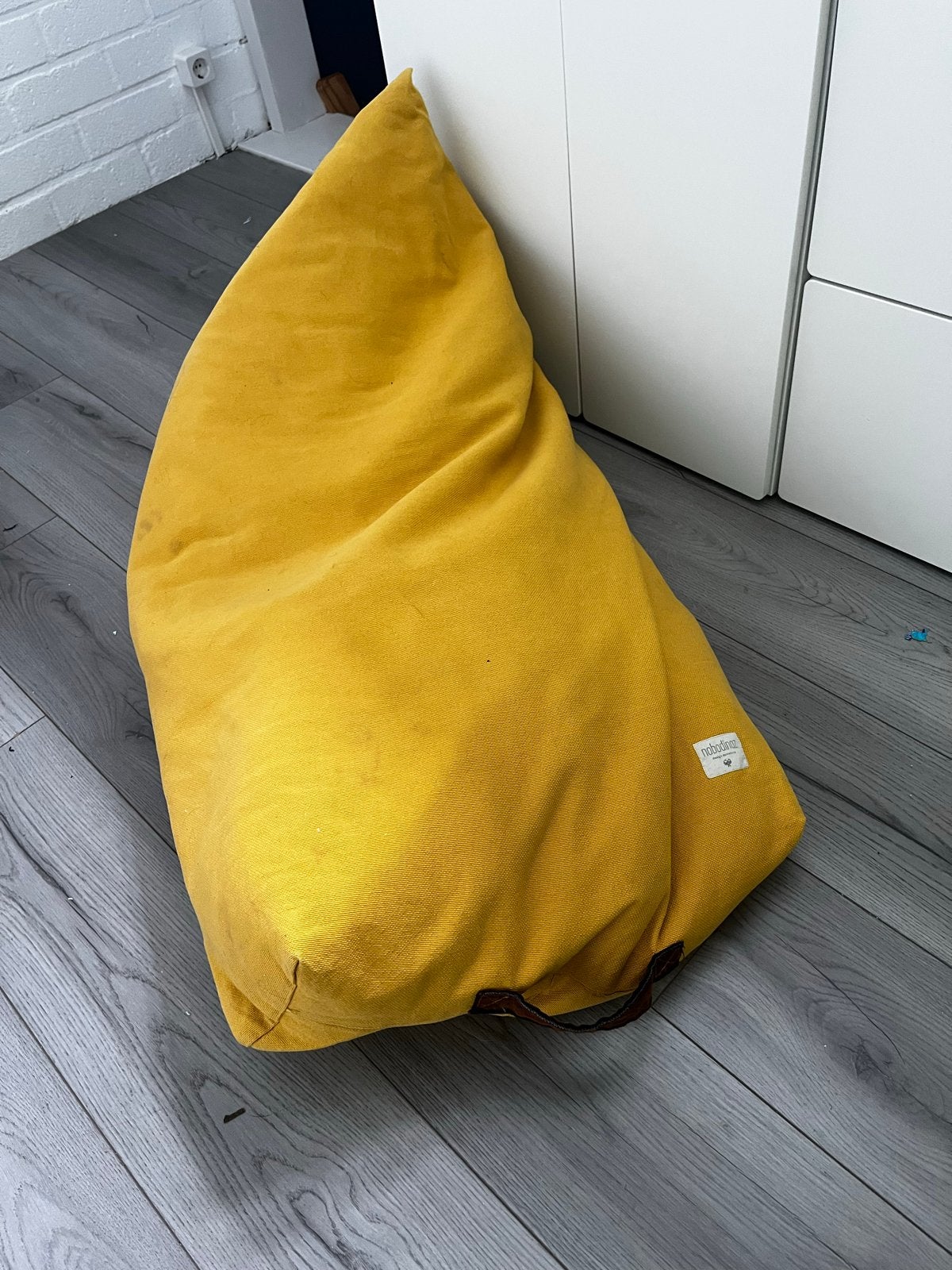 Gele Nobodinoz Zitzak - Comfortabel en Stijlvol, Ophalen, Gebruikt, Geel, Zitzak