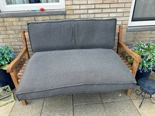 Pallet kussens antraciet, Tuin en Terras, Ophalen, Gebruikt
