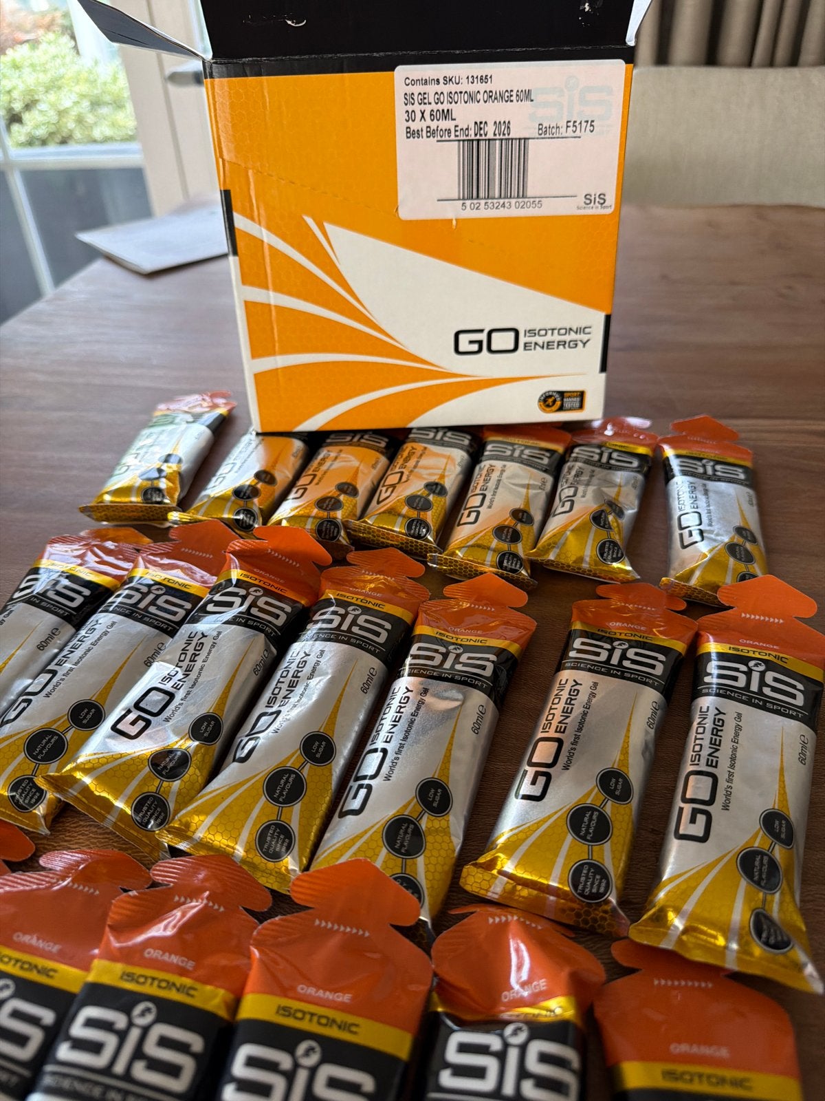 21x SIS Go Isotonic Energy Gels - Orange (THT Dec 2026), Ophalen, Nieuw