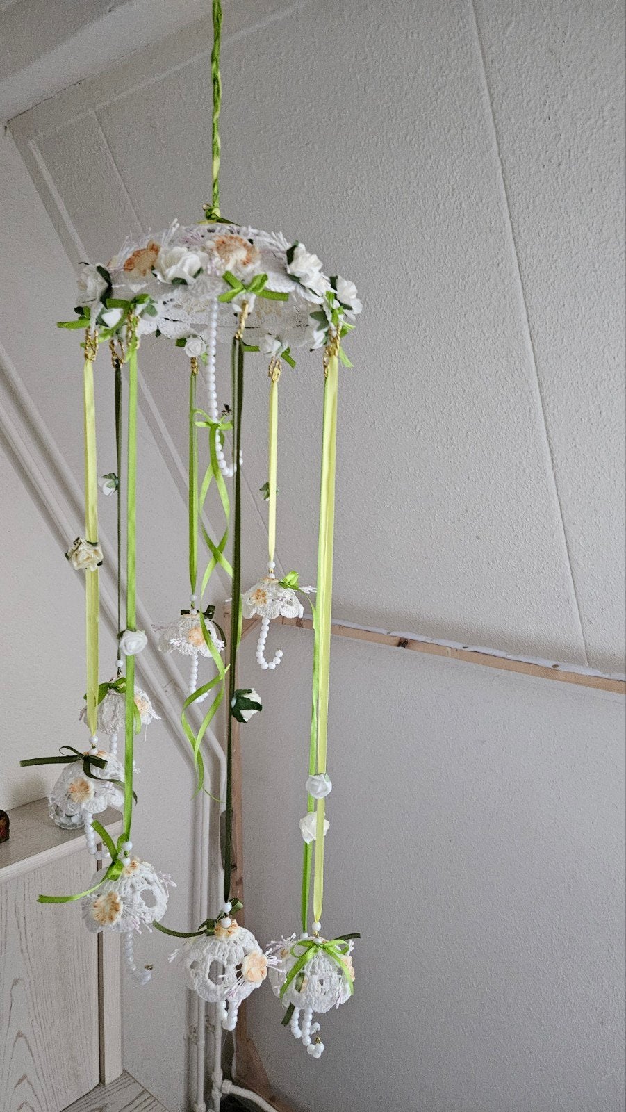 Nieuwe handgeweven paraplu-decoratiemobiel., Ophalen, Nieuw