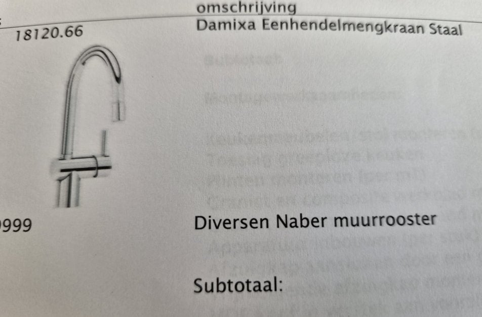 eenhendelmengkraan, Ophalen, Gebruikt, 50 tot 100 cm, Minder dan 100 cm