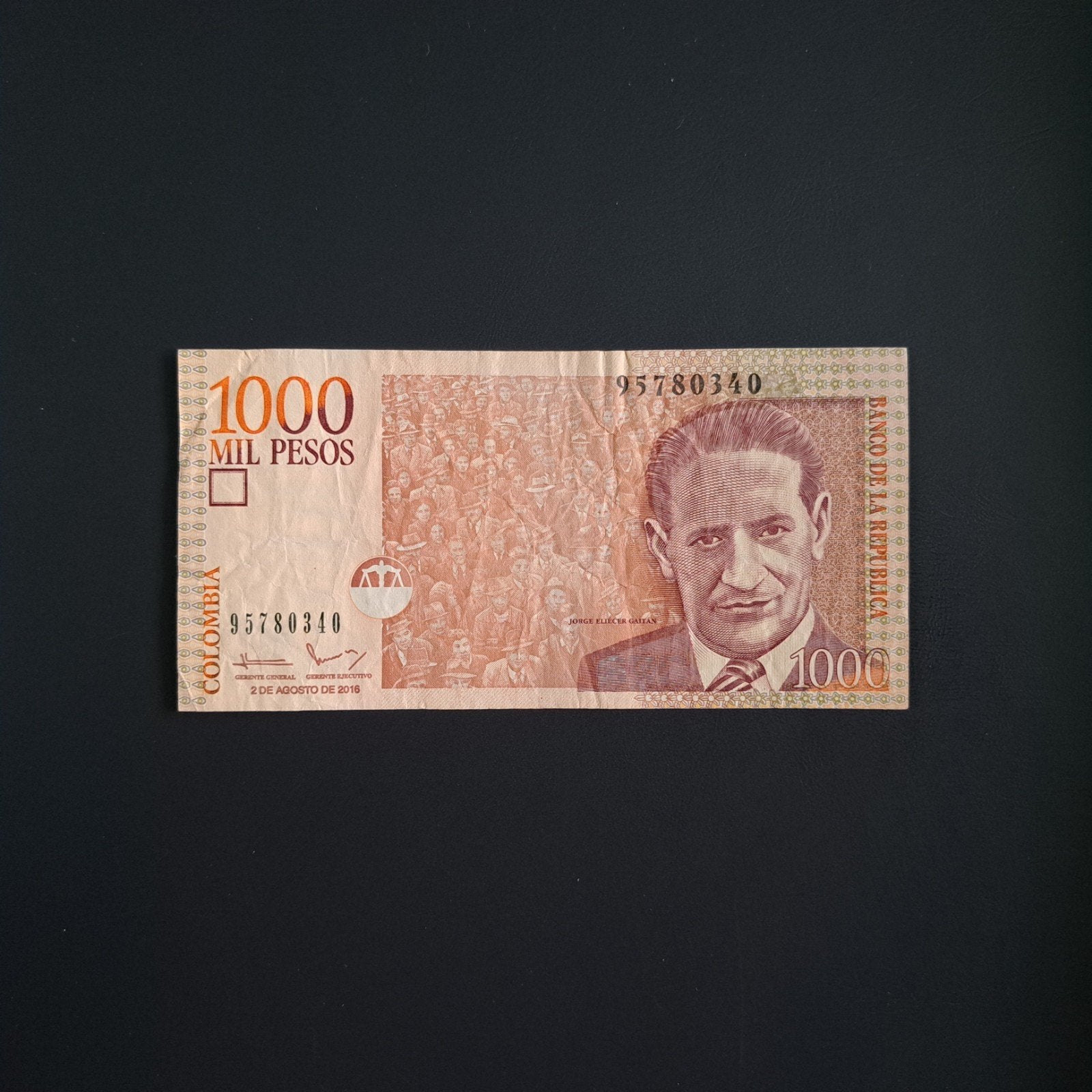 1000 peso Colombia #044, Verzenden, Zuid-Amerika, Los biljet