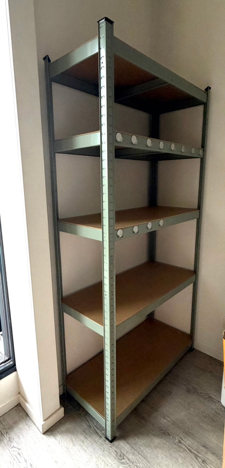 Storage shelf Metalen opbergrek met 5 planken, Ophalen, Zo goed als nieuw