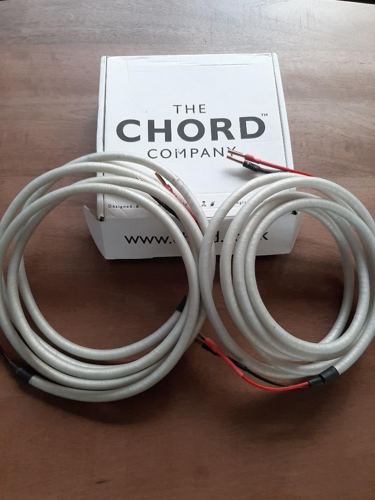 CHORD COMPANY silverscreen luidsprekerkabels, Audio, Tv en Foto, Ophalen of Verzenden, Zo goed als nieuw, 2 tot 5 meter, Luidsprekerkabel