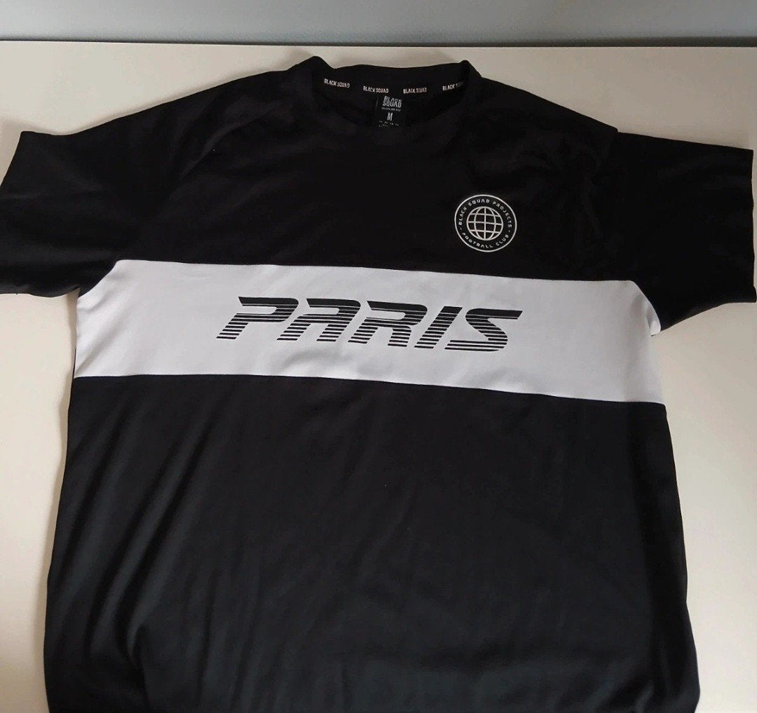 Black Squad Paris T-shirt Maat M, Black Squad, Maat 48/50 (M), Zwart, Ophalen of Verzenden
