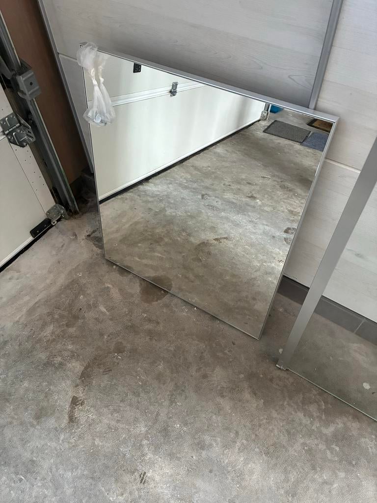 Douchebak met glaswand, kraan en spiegel, Ophalen, Gebruikt, Glas, Douche