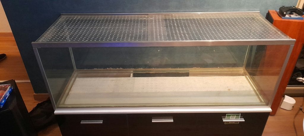 glazen terrarium/ hok 150x50x50 cm + passend ondermeubel, Hamster, Hok, Ophalen, Minder dan 60 cm