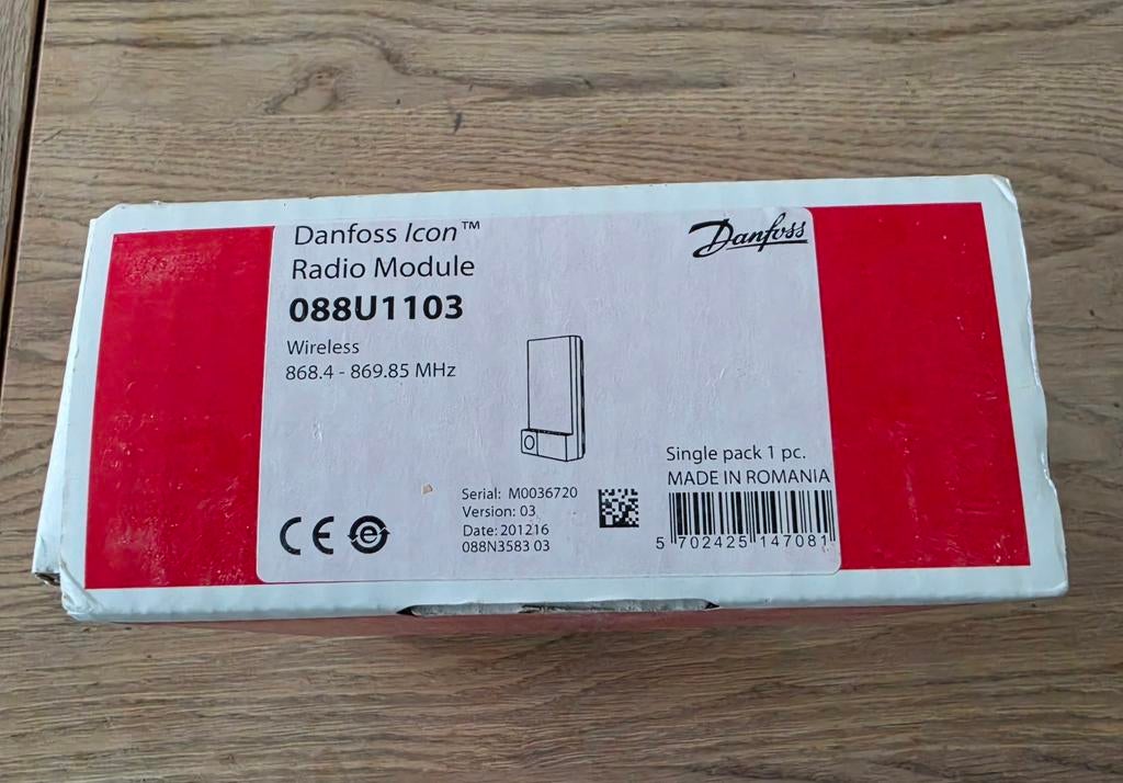 Danfoss Icon Radio Module 088U1103 nieuw in doos, Minder dan 30 cm, Overige typen, Nieuw, Minder dan 60 cm