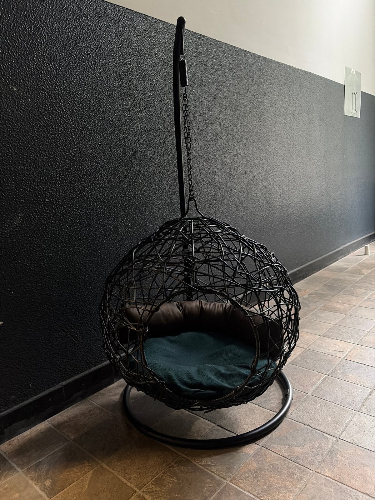 Zwarte Hangstoel voor katten, Dieren en Toebehoren, Kattenmanden, Ophalen, Zo goed als nieuw