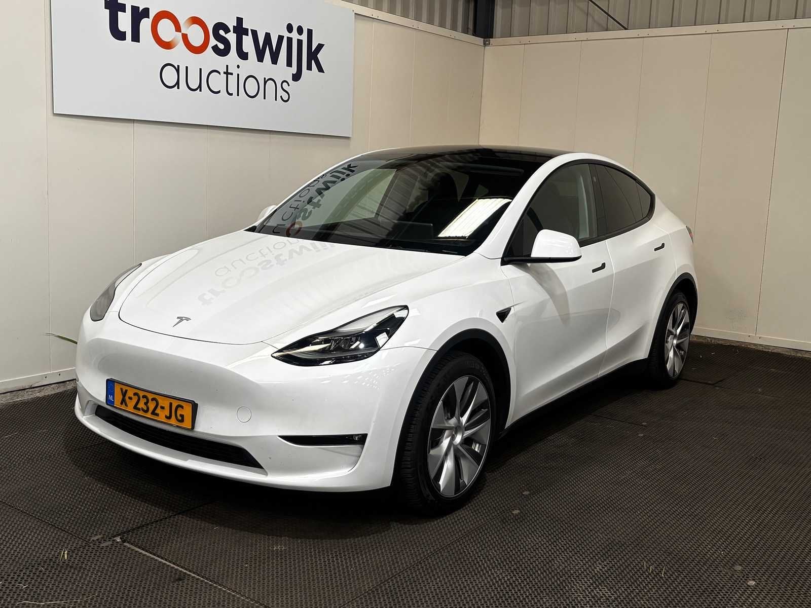 Tesla - Model Y - Long Range AWD 75kWh - Car - 2023, Gebruikt, 495 min, Wit, Origineel Nederlands