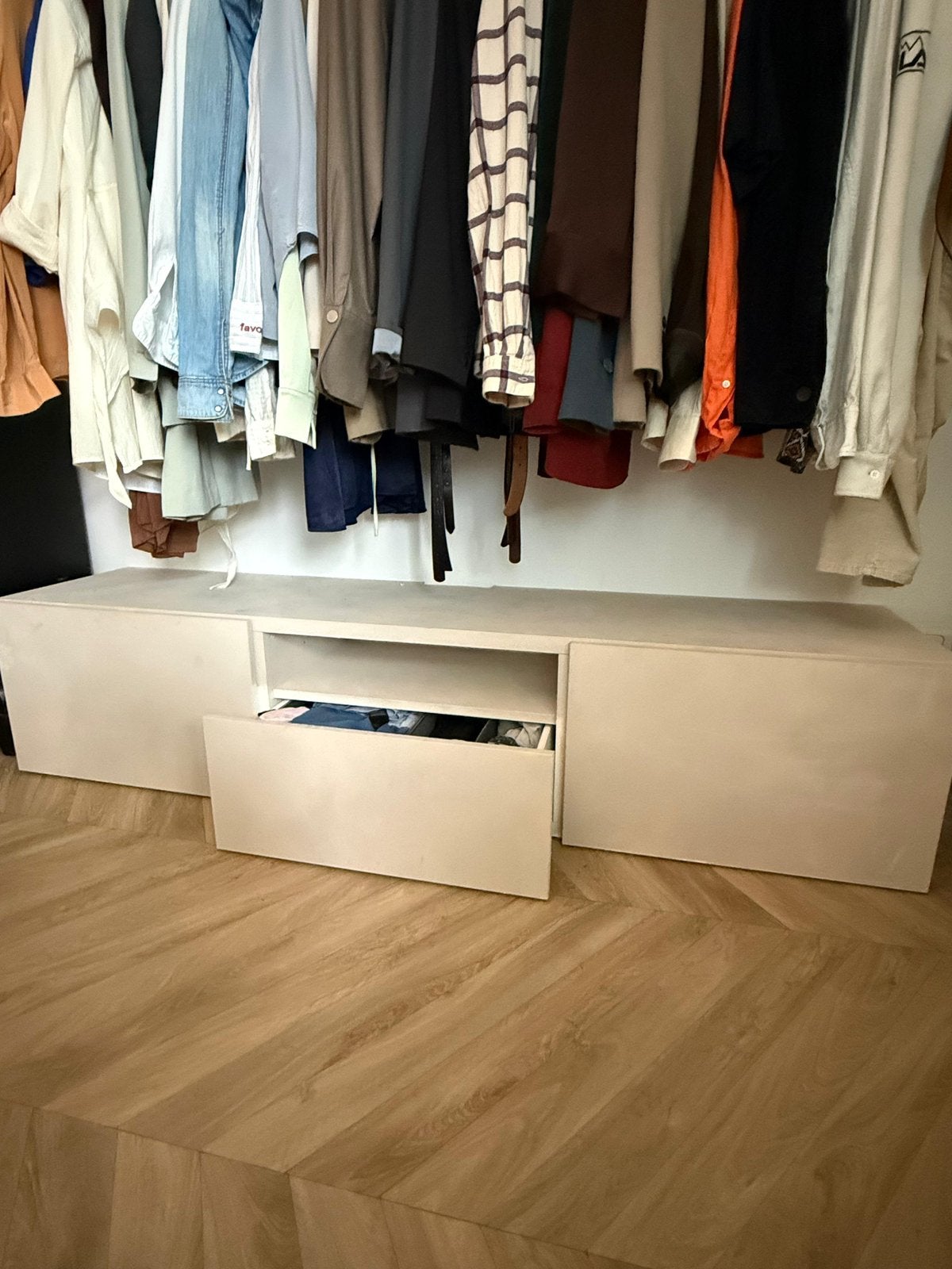 Ikea besta 3 lades beige chalky finish 120 cm, 100 tot 150 cm, Ophalen of Verzenden, Zo goed als nieuw, Minder dan 100 cm