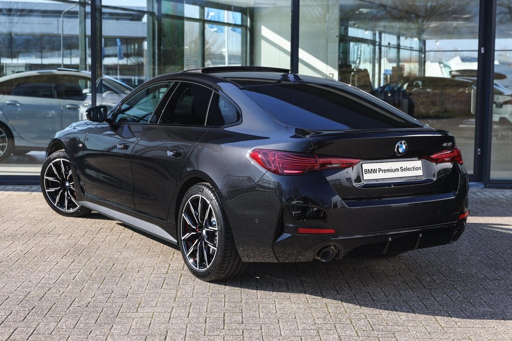 BMW 4 Serie Gran Coupé 420i High Executive M Sport Automaat, Auto's, BMW, 1998 cc, Met garantie (alle), Zwart, Bedrijf