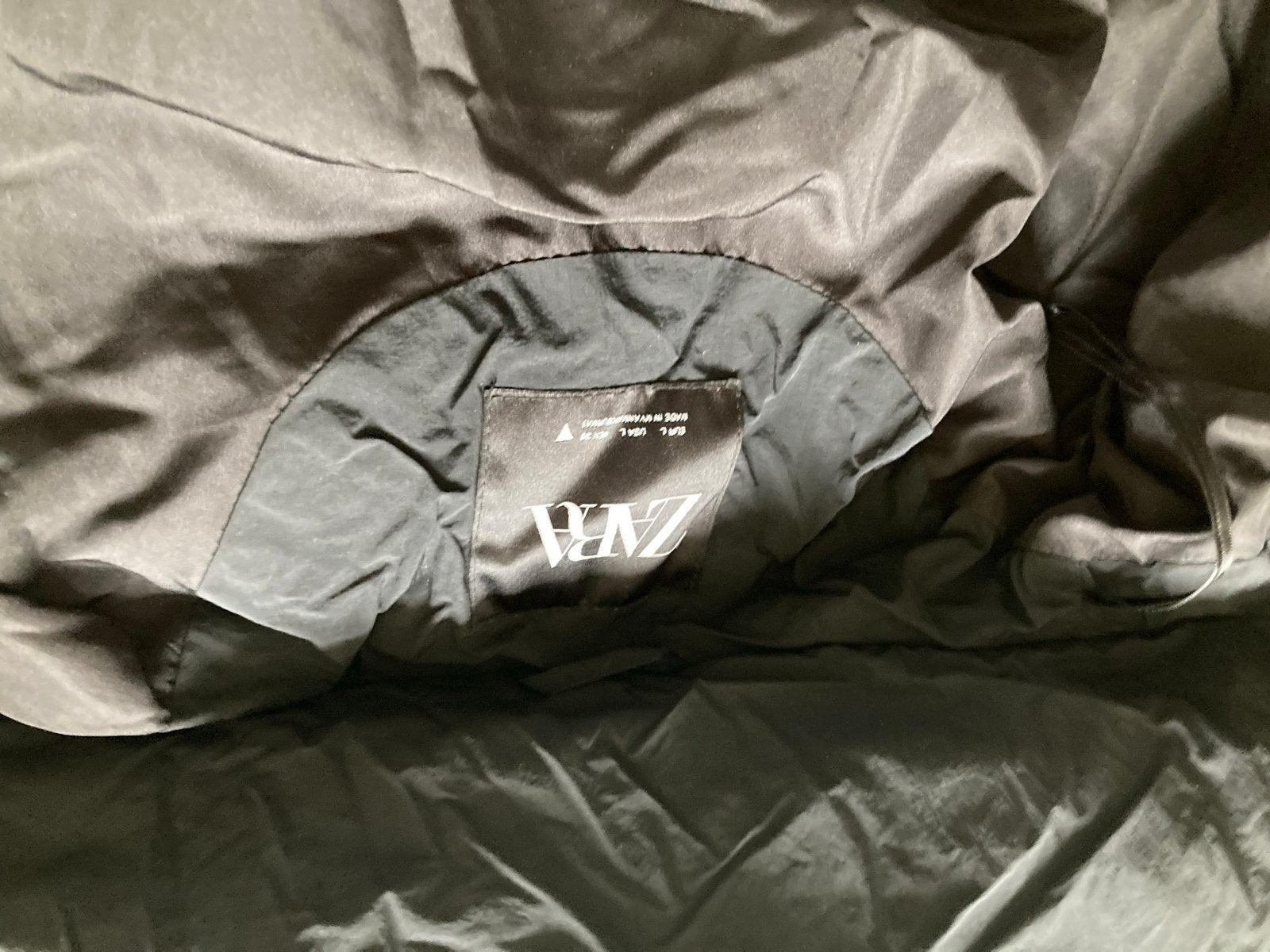 Zara Extra Lange Puffer Jas Zwart Maat M, Ophalen of Verzenden, Zo goed als nieuw, Maat 38/40 (M), Zwart