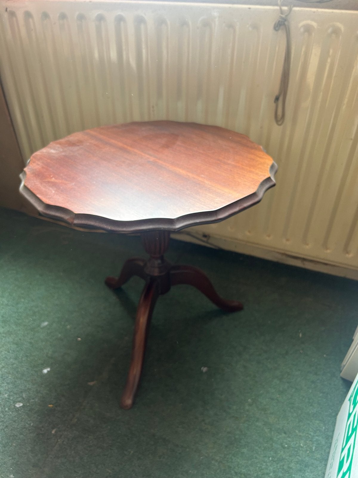 Antieke bijzettafel - Rond houten tafeltje, Antiek en Kunst, Ophalen