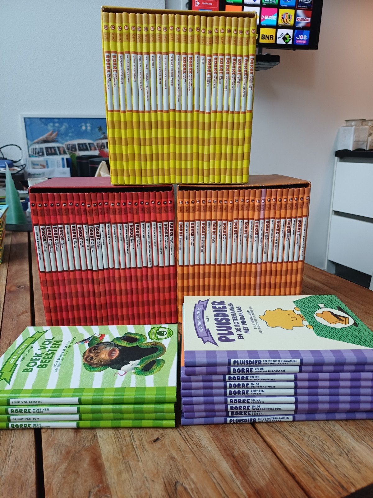 Borre boeken compleet groep 1 t/m 3 en losse boekjes gr 0/4, Ophalen, Gelezen, Fictie algemeen