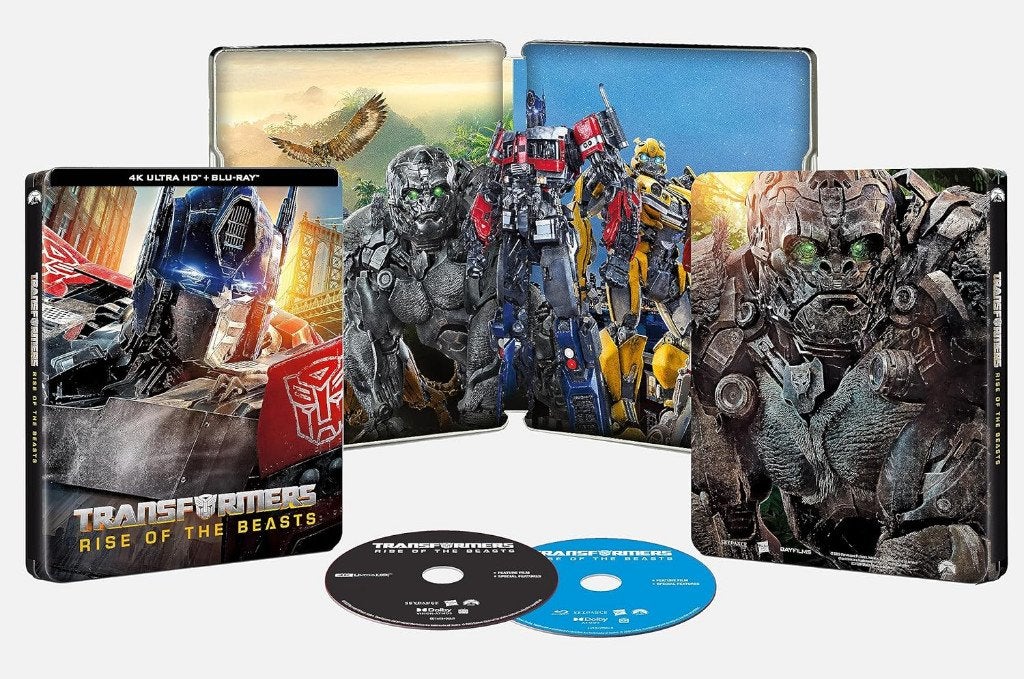 Transformers Rise O/T Beasts Steelbook 4K UHD + BRD Geseald., Cd's en Dvd's, Blu-ray, Engels, Nederlands, Film, Ophalen of Verzenden