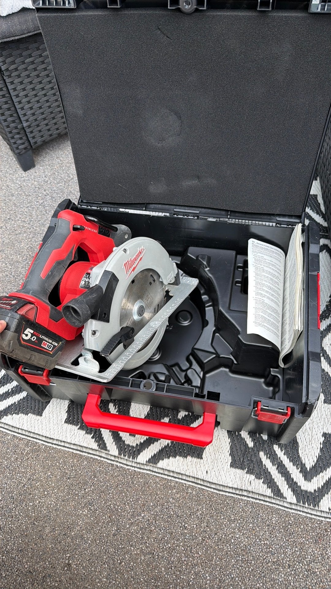 MILWAUKEE M18 BLCS66-0X cirkelzaag  66mm 190mm in HD Box, Cirkelzaag, 600 tot 1200 watt, Ophalen of Verzenden, Zo goed als nieuw