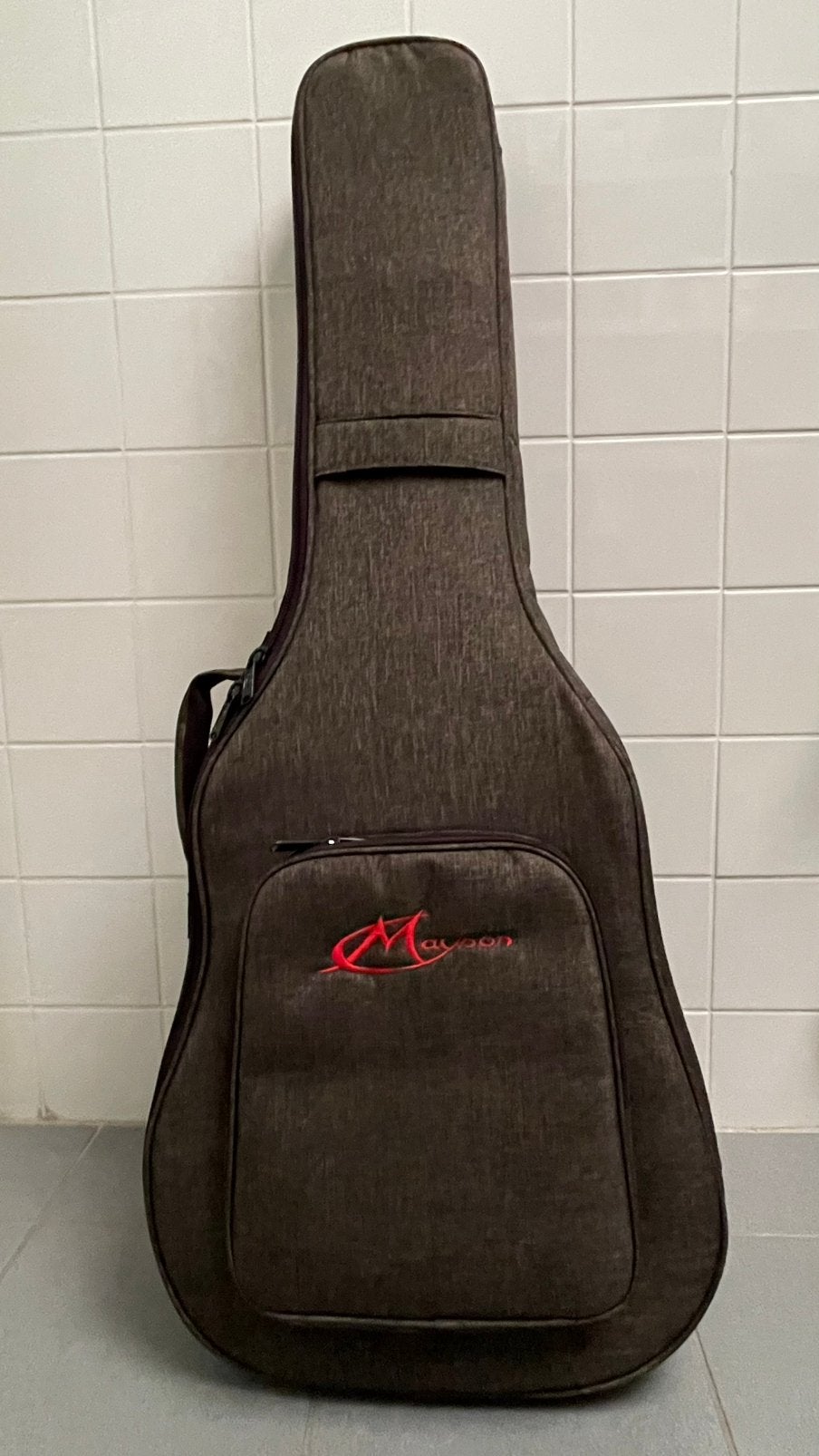 Gitaartas Mayson grijs en gevoerd, Ophalen, Zo goed als nieuw, Akoestische gitaar
