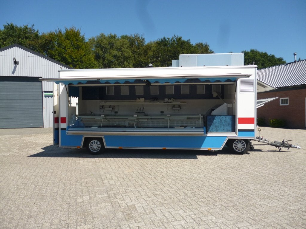 Complete Vis-Snacks draaischamelwagen met Smitto bakoven, Ophalen, Vredeveld, Info@verkoopwagen.nl, 9431TC