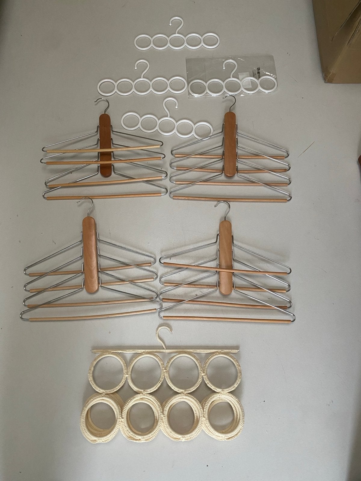 Hangers voor broeken, sjaals en stropdassen, Ophalen of Verzenden, Gebruikt, Hout, Volwassenen