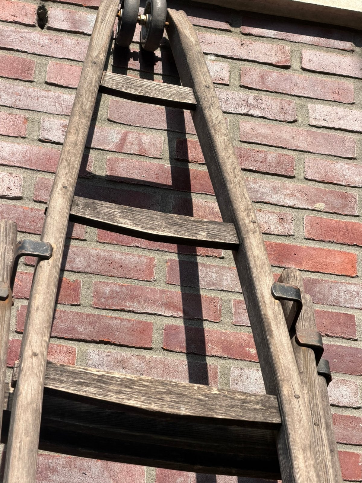 Glazenwassers ladders, Ophalen of Verzenden, Zo goed als nieuw, 4 meter of meer