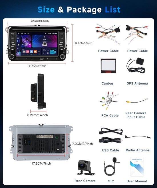 Android 15 Car Radio – Autoradio – Multimedia Systeem, Corvance B.V., Verzenden, Nieuw, Corvancebol@gmail.com