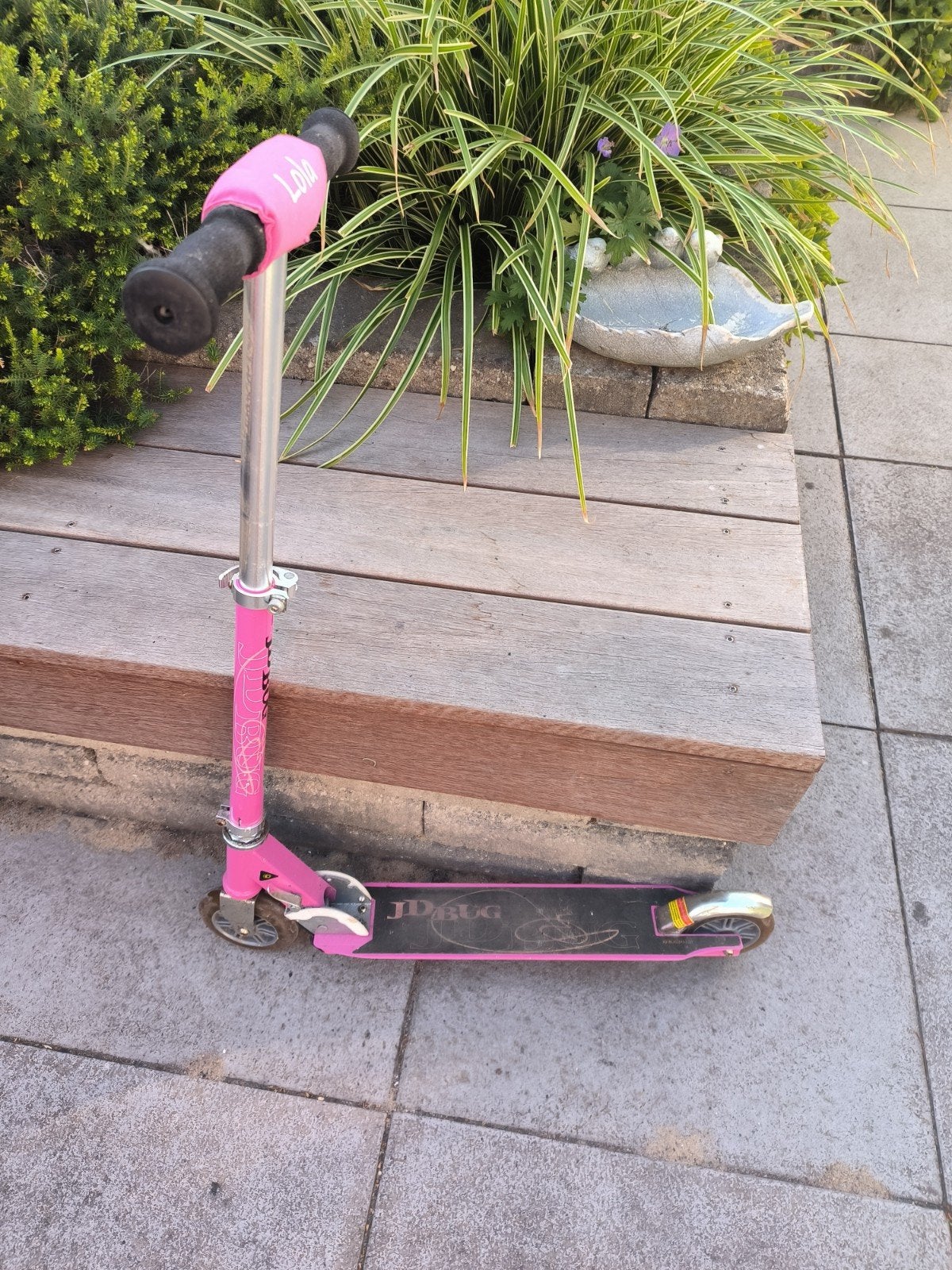 JD Bug stuntstep roze met Lola stuurbeschermer, Ophalen, Gebruikt, Overige typen, JD Bug