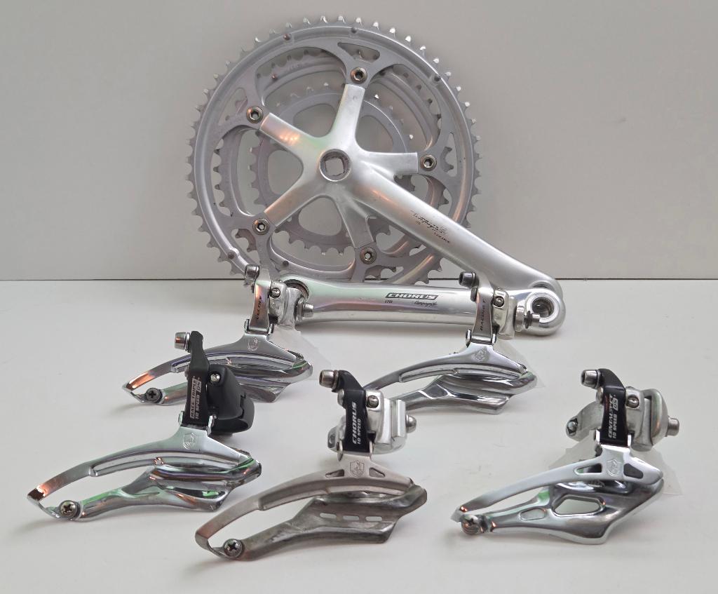Campagnolo 3x9/10-speed  – Front Derailleurs & Crankset, Gebruikt, Ophalen of Verzenden, Aluminium, Racefiets
