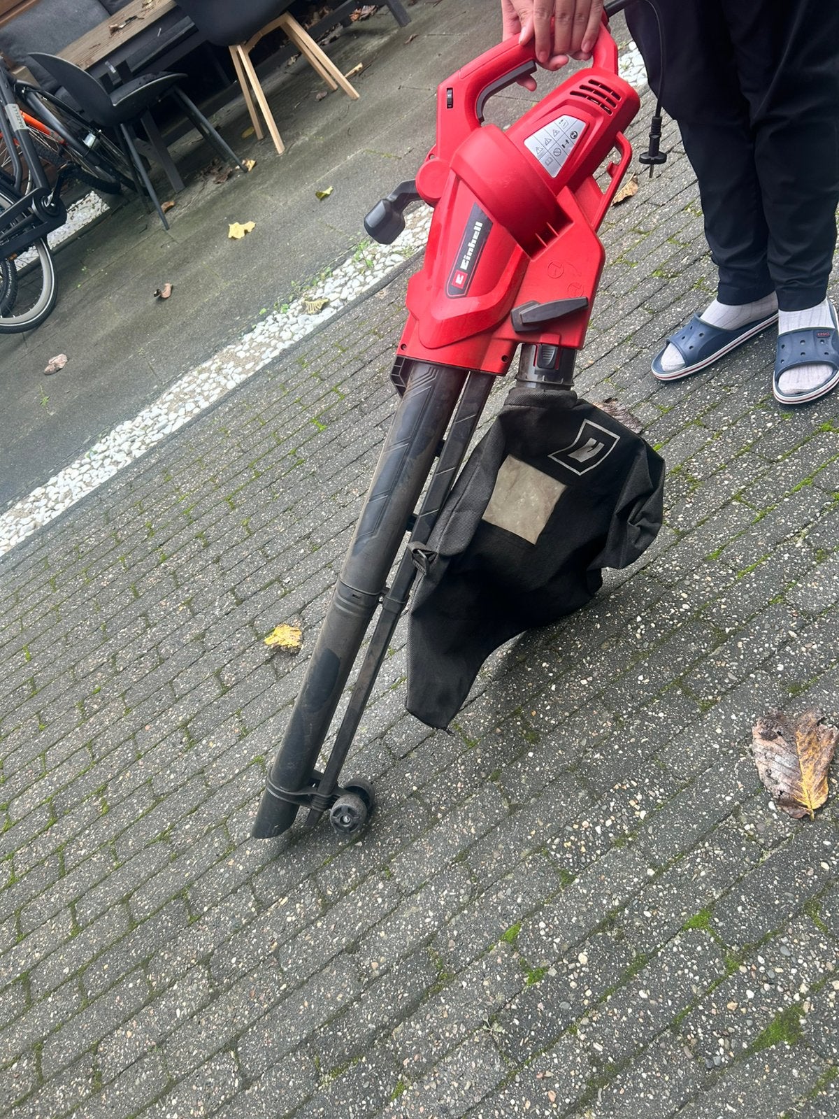Einhell Elektro blad blazer/zuiger, Ophalen, Gebruikt, Met opvangzak, Handgedragen