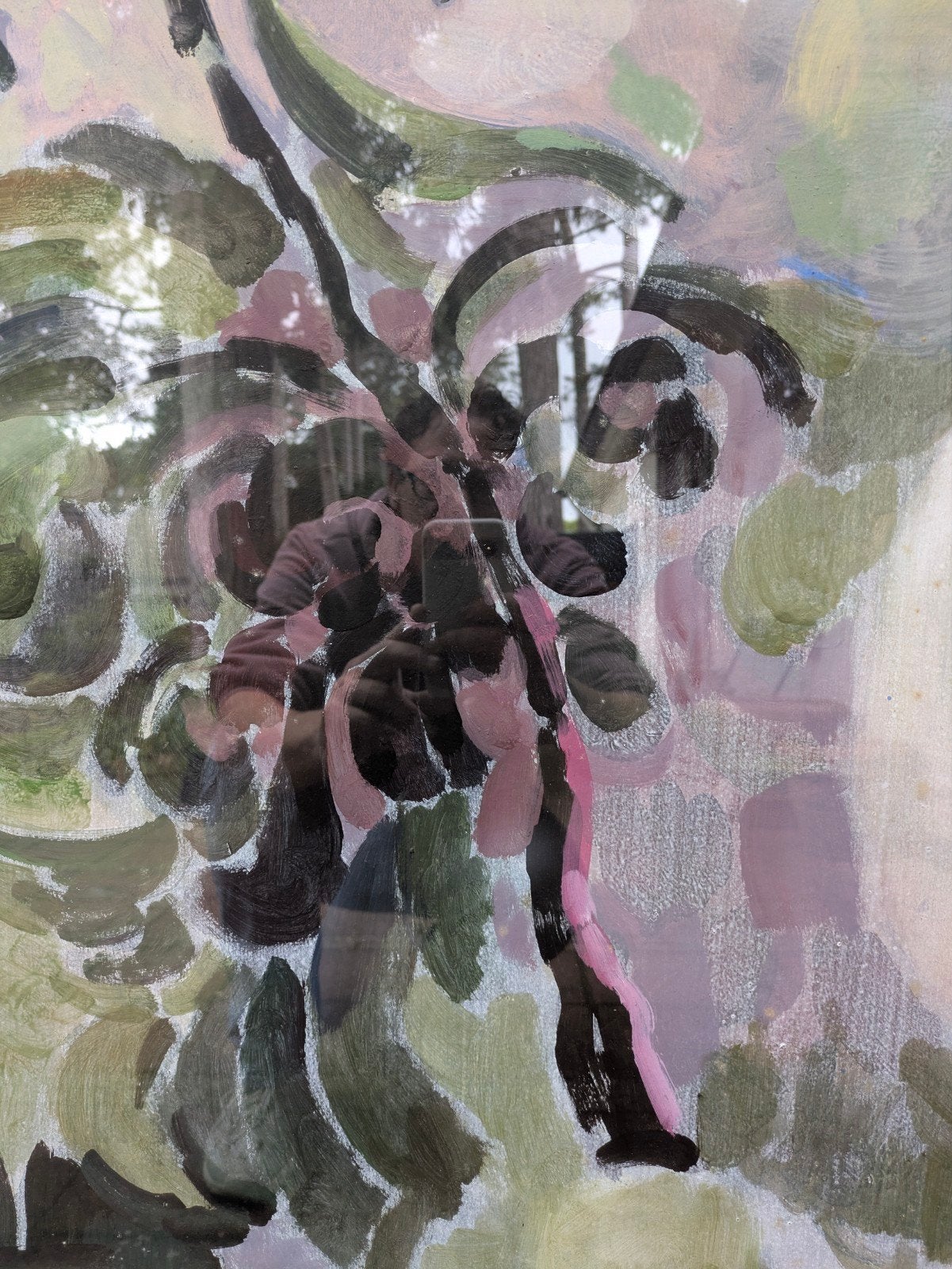 Abstract Schilderij van David Kouwenaar (1983), Ophalen