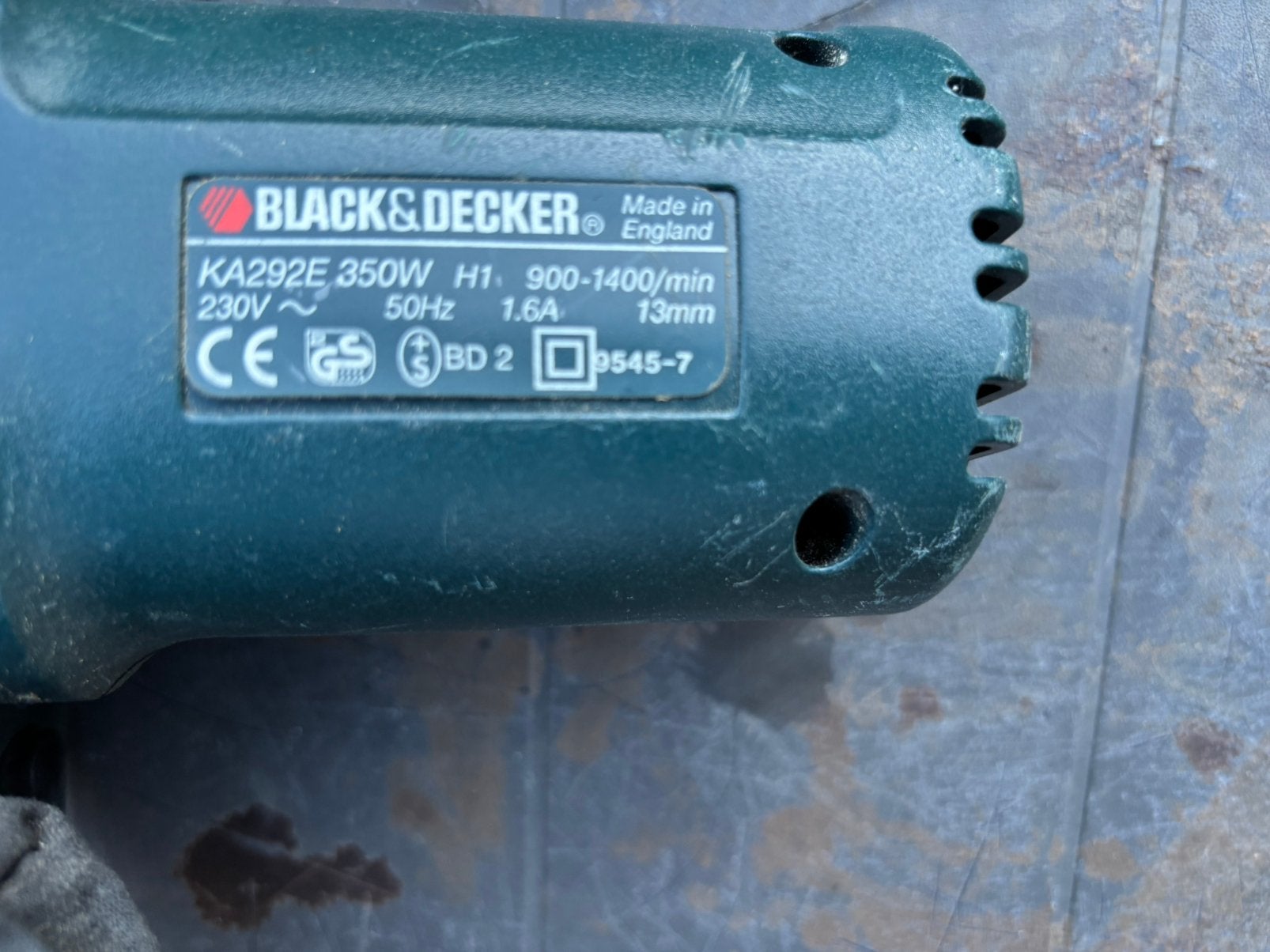 power file  KA 292E black en decker, Ophalen, Gebruikt, Minder dan 600 watt, Vlakschuurmachine