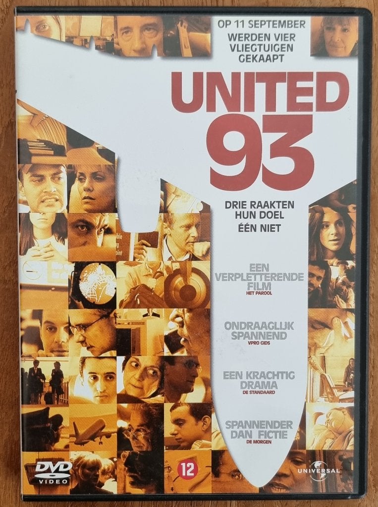 DVD United 93 - waargebeurd 9/11 - 11 september 2001 - IZGST, Vanaf 12 jaar, Ophalen of Verzenden, Zo goed als nieuw, Waargebeurd drama