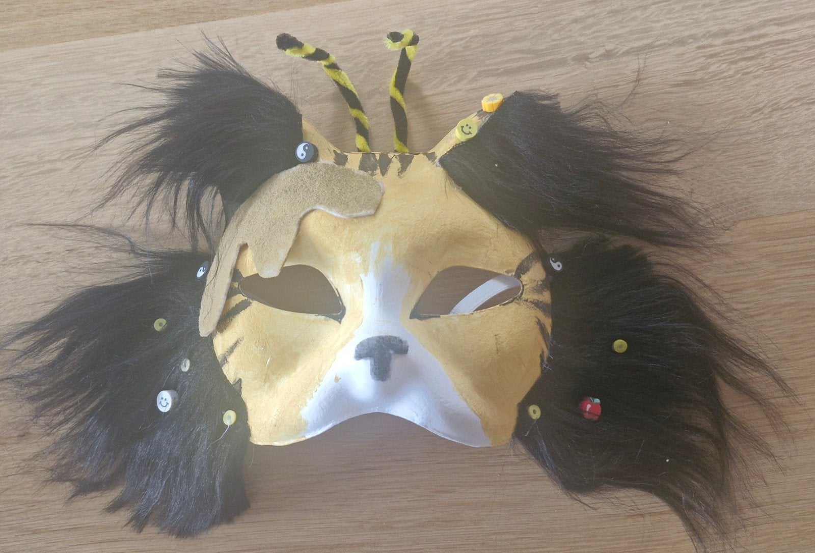 Kat masker met beweegbare antennes voor kinderen, Ophalen